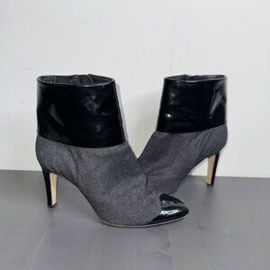Gianvito Rossi Women’s Black and Grey bootie